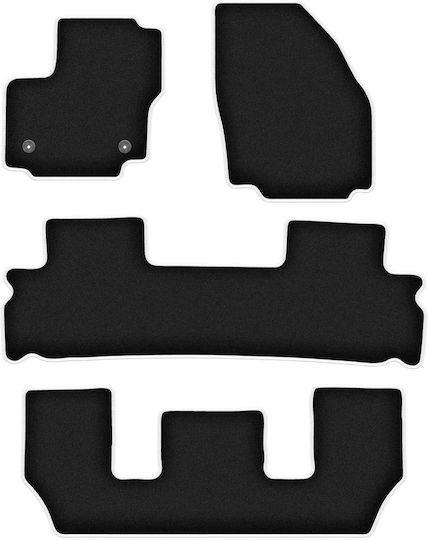 Carlux-Silber Autoteppiche Ford S-Max Mk1 Fl 7-Sitzer 2012-2015