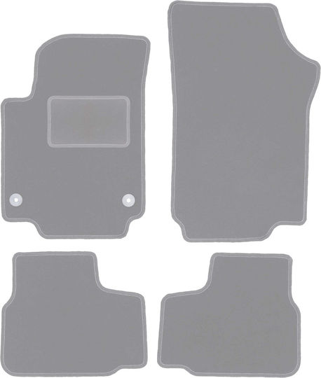 Gray Car Mats for Skoda Citigo Hatchback 2011