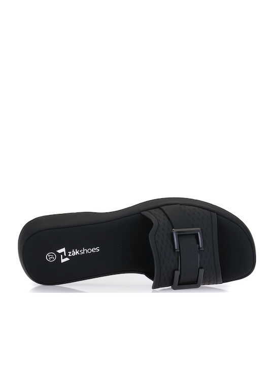 Women's Flat Sandals in Black Color