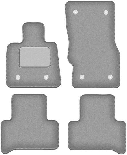 Gray Car Mats Alfa Romeo Stelvio Q4 4WD 4x4 SUV 2017