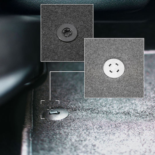 Gray Car Mats Fiat 500 Fl Hatchback 2013-2019