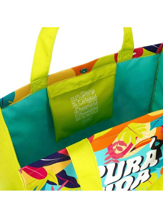 Legami Milano Fabric Beach Bag Yellow