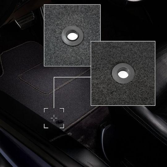 Graphite Car Floor Mats Audi 80 B5 Cabrio 1994-2000
