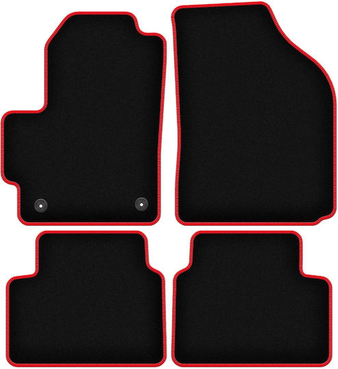 Carlux-red Car Mats Chevrolet Matiz Hatchback 2004-2009