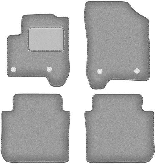 Gray Car Mats for Citroen C3 Picasso Minivan 2008-2017