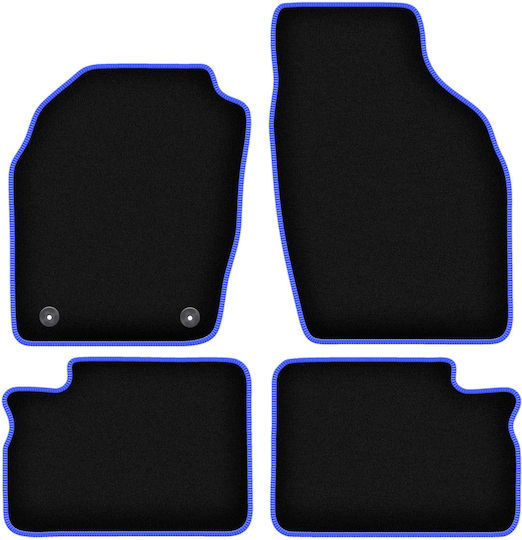 Carlux-blue Car Floor Mats Opel Agila A Hatchback 2000-2007