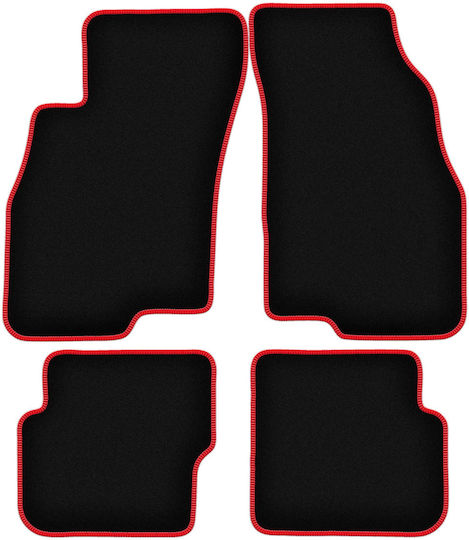 Carlux-rote Fußmatten Fiat Punto Evo Hatchback 2009-2012