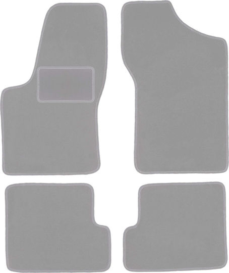 Gray Car Mats Fiat Seicento Hatchback 1998-2010