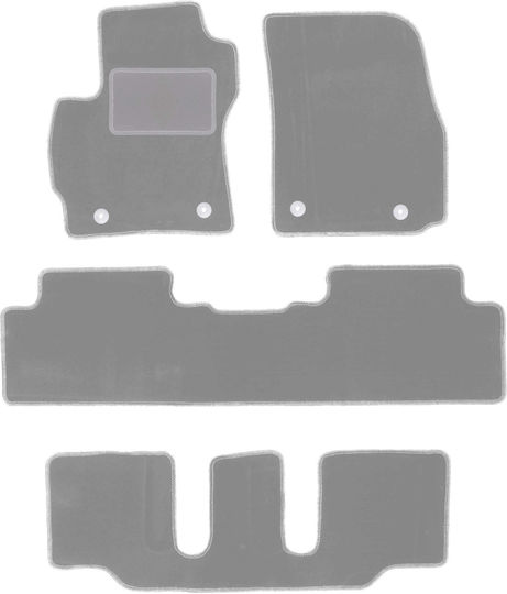Gray Car Mats Mazda Premacy Ii 7-seater 2005-2010