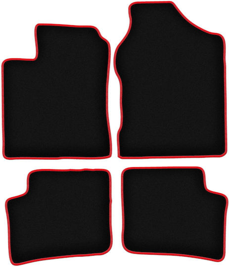 Carlux-red Car Mats Daihatsu Trevis Hatchback 2006-2009