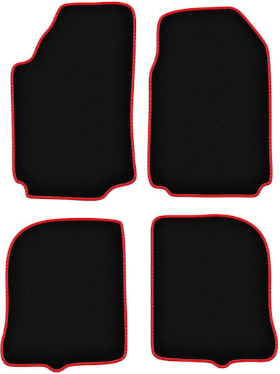 Carlux Red Car Mats for Audi 200 C3 Sedan Avant 1983-1991