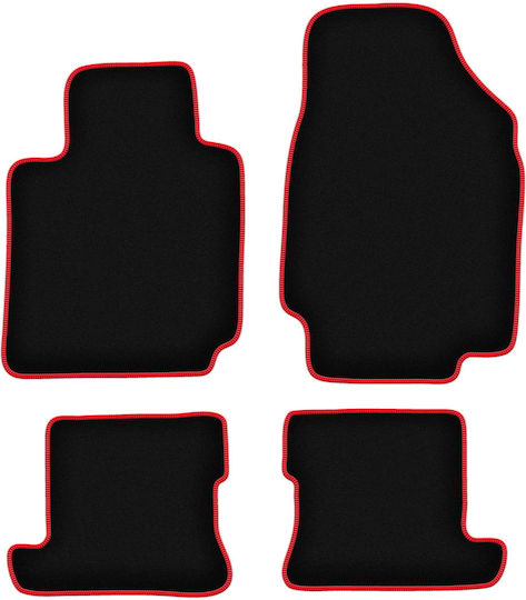 Carlux Red Car Mats Nissan Micra K12 CC Cabrio 2003-2010