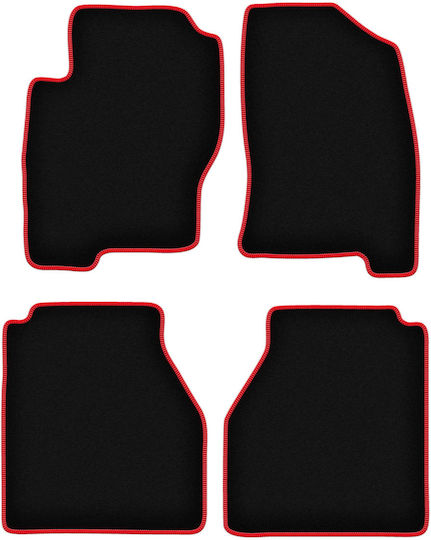 Carlux-red Car Mats Nissan Navara Iii D40 Pickup 2005-2011