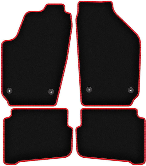 Covorașe auto Carlux-roșu pentru Volkswagen Fox Hatchback 2005-2011
