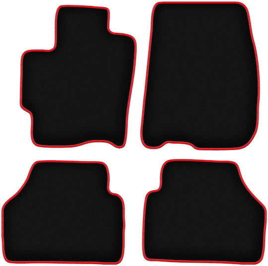 Carlux-red Car Mats Mazda Premacy I Minivan 1999-2005