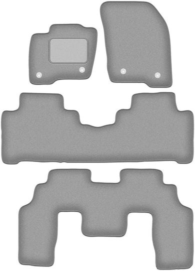 Graue Auto Fußmatten Ford S-max Mk2 7-Sitzer 2015
