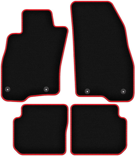 Carlux Red Car Mats for Fiat Punto 12' Hatchback 2012-2018
