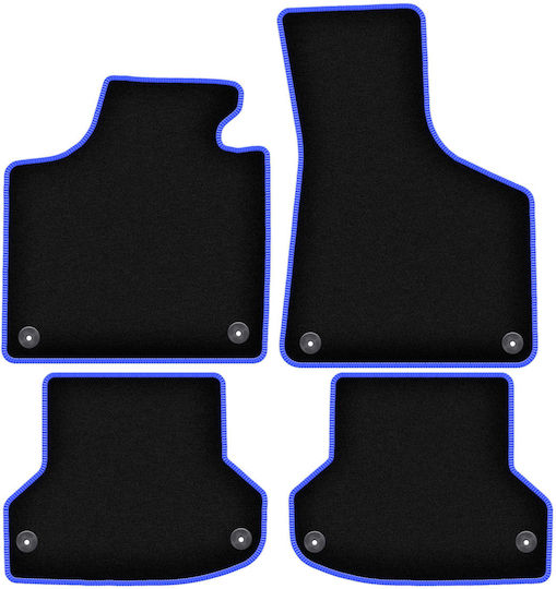 Carlux-blaue Autoteppiche Audi A3 8p Hatchback Sportback Cabriolet 2003-2011