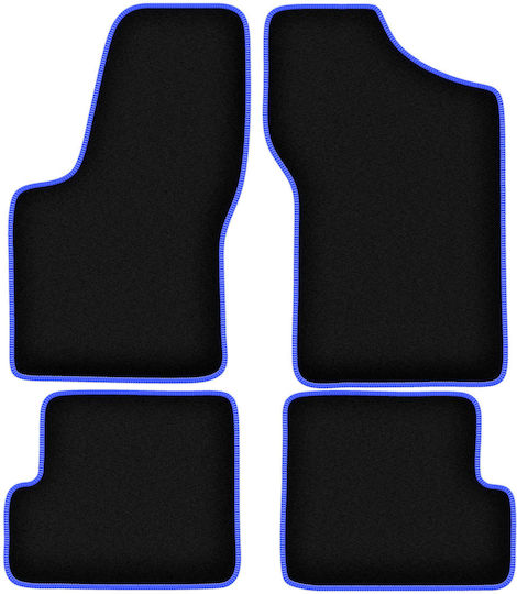 Carlux Blue Car Mats Fiat Seicento Hatchback 1998-2010