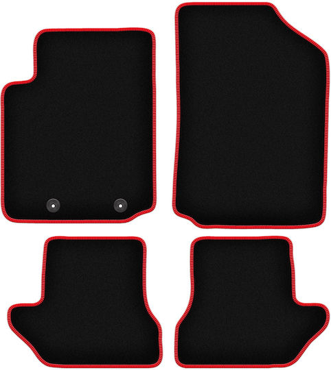 Covorașe auto Carlux-roșu pentru Citroen C3 Pluriel Cabrio 2003-2010
