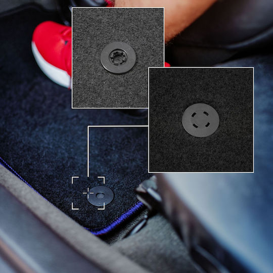 Covorașe auto Carlux-albastre pentru Fiat Punto Evo Hatchback 2009-2012