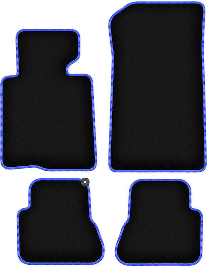 Carlux-blaue Fußmatten BMW 3 E46 Cabrio 2000-2007