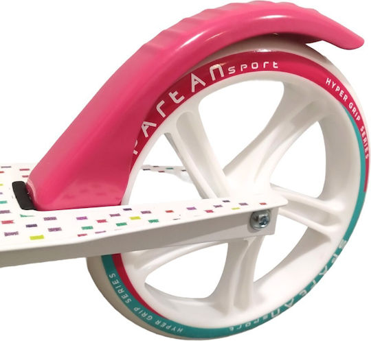 Spartan Kids Scooter Foldable 2-Wheel for 8+ years old Years White