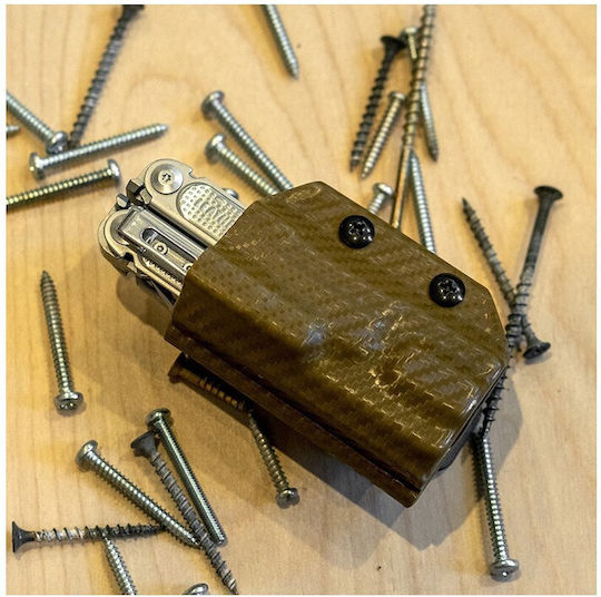 Kydex Sheath for Leatherman Free P2 Brown Clip and Carry