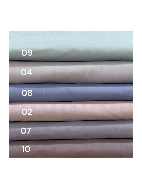 Linea Home Soft Σεντόνι Υπέρδιπλο με Λάστιχο 160x200+25εκ. Soft Satin