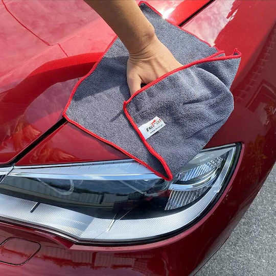 Auto Gs Μicrofiber Feral Detailing Πανιά Μικροϊνών Καθαρισμού Αυτοκινήτου Γκρι 40x38cm 3τμχ
