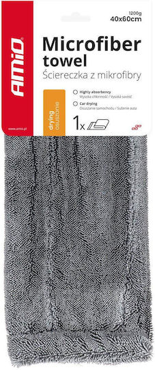 AMiO Tuch Mikrofaser Trocknen Auto 1200gsm Hellblau 60x40cm