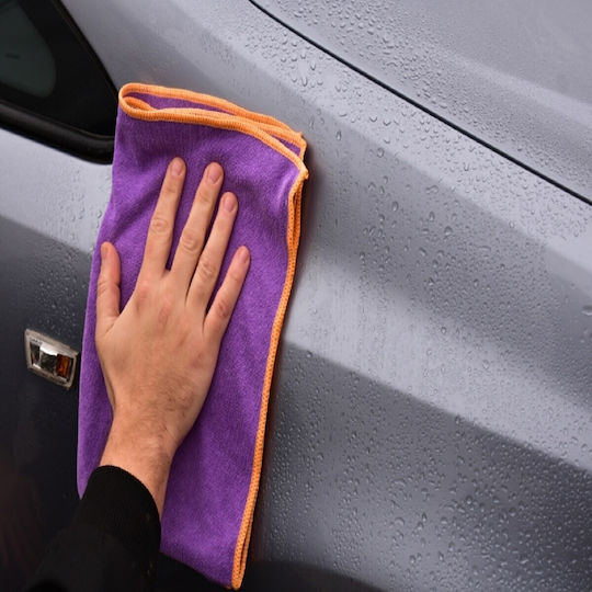 Cartech Cloth Microfiber Polishing for Windows Car 300gsm Purple 60x40cm