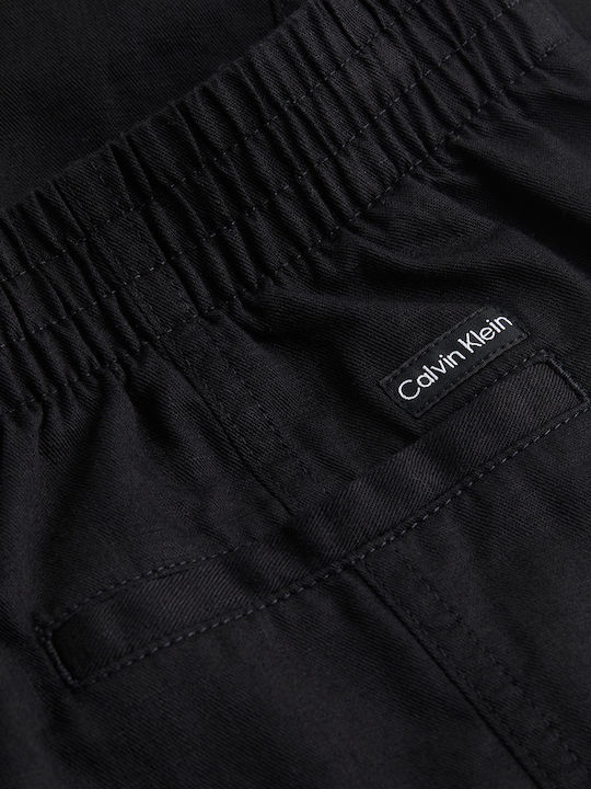 Linen Midi Skirt Black