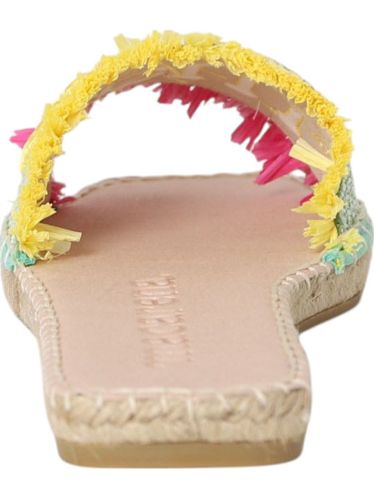 Women's Flat Sandals in Green Color