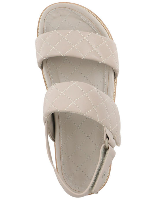 Women's Flat Sandals in Gray Color