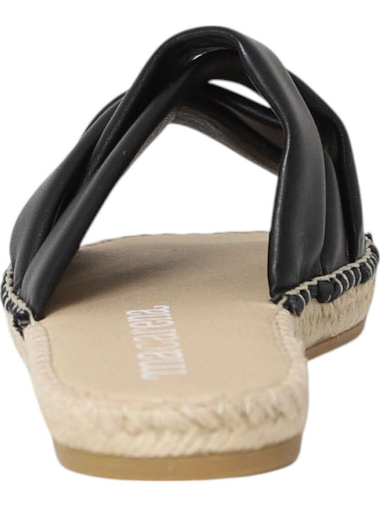 Women's Flat Sandals in Black Color