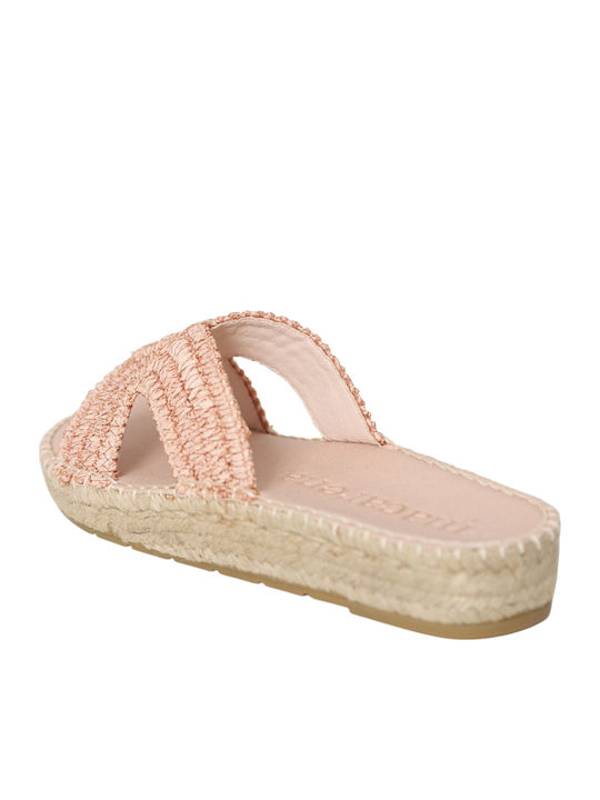 Women's Flat Sandals in Pink Color
