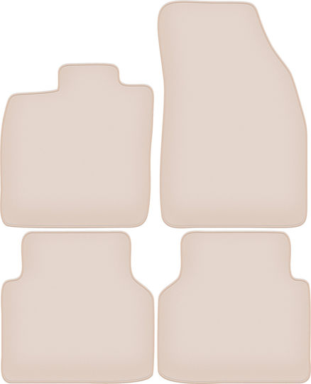 Premium Beige Car Mats for Skoda Enyaq IV SUV 2020