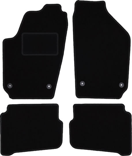 Velour Car Mats Set Volkswagen Fox Hatchback 2005-2011