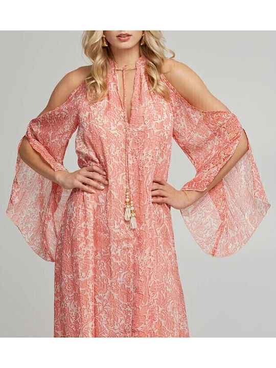 Summer Maxi Dress for Wedding / Christening Orange