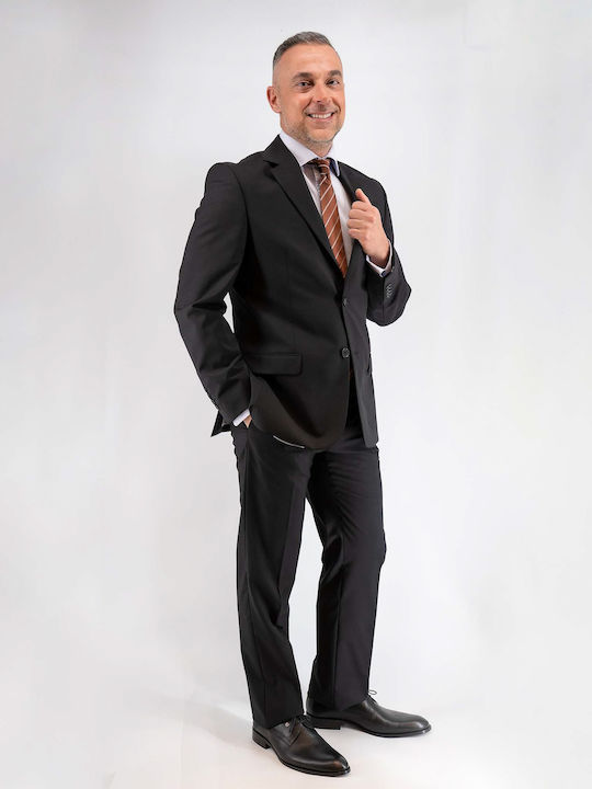 Men's Winter Suit Regular Fit Black