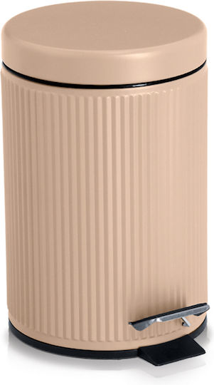 Metallisch Badezimmer Mülleimer 3Es Beige