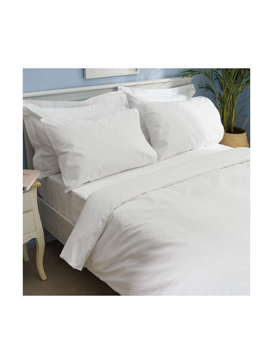 Charalambidis Textiles Σετ Μαξιλαροθήκες Λευκό 52x72εκ.