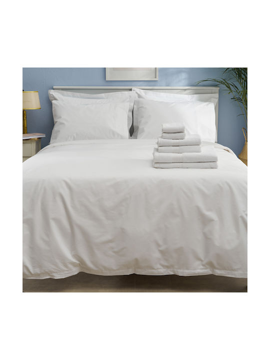 Charalambidis Textiles Σετ Μαξιλαροθήκες Λευκό 52x72εκ.