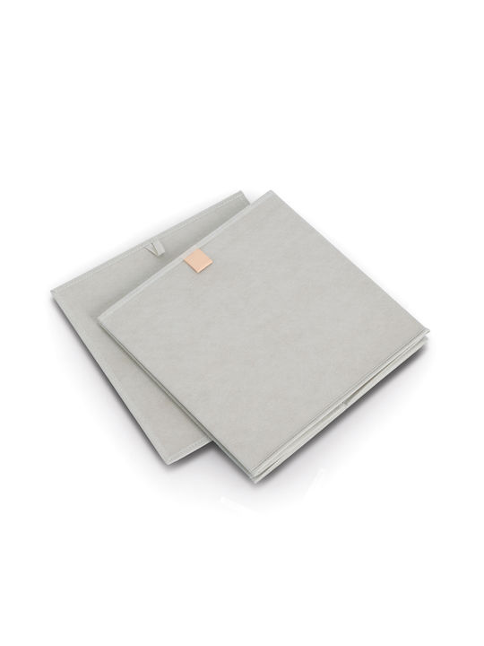 Children's Folding Storage Box made of Fabric Gray 32x32x32cm 1pcs