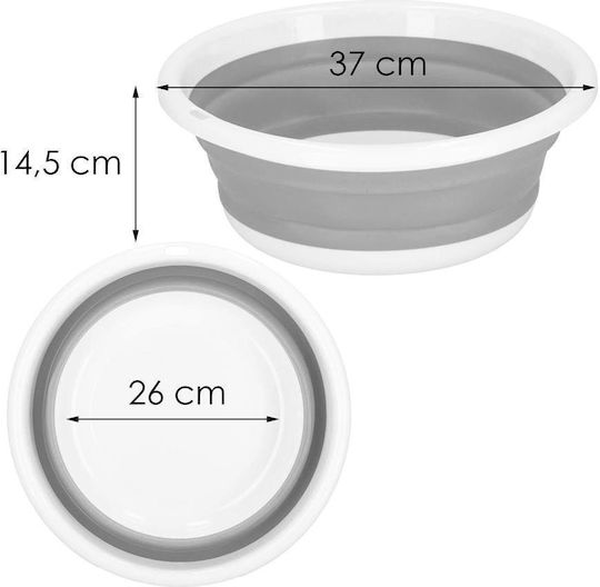 Pliabil Găleată Din plastic Capacitate 9lt Alb