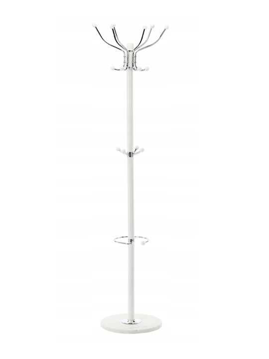 Καλόγερος Μεταλλικός Λευκός 178cm
