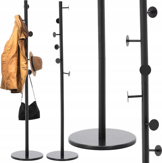 Cuiere de podea Metal Negru 174cm