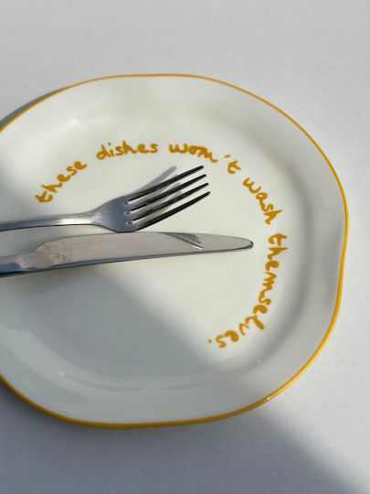These Dishes Won't Wash Themselves Statement Porcelain Plate Maegen