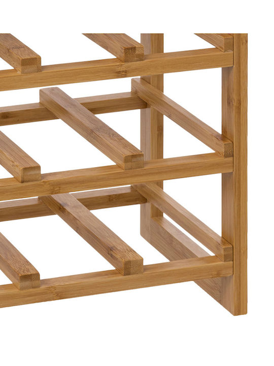 5Five С крака Μπουκαλοθήκη Дърво Бежов 35x24x47εκ.
